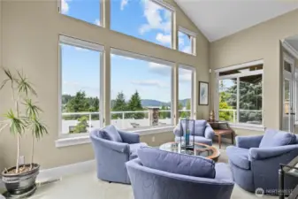 Huge view windows with custom coverings