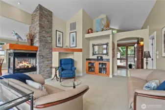 Lots of detail in this custom great room