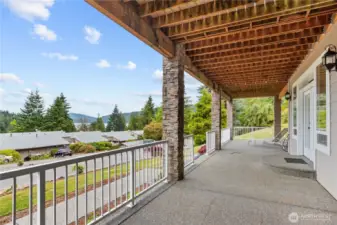 Lower level covered patio space