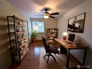 Home office / Bedroom 3 - upper level. Virtually staged to show versatility