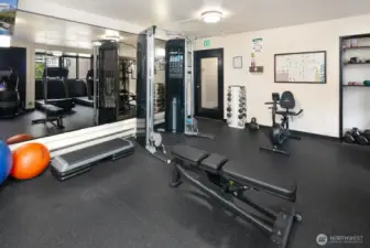 Fitness room with recently purchased equipment