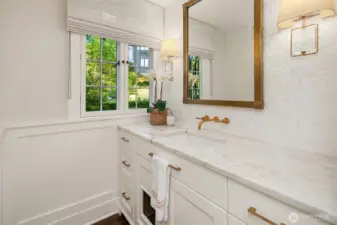 Main floor powder room
