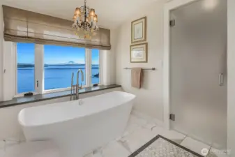 Primary Bath with sweeping views