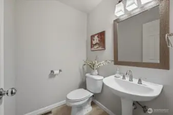 Main level half bath