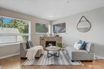 Corner windows for natural light and ambiance