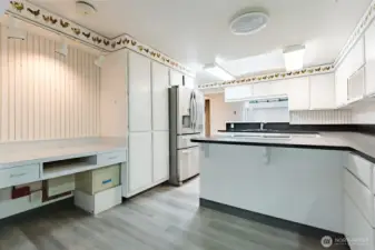 Desk area prior to steps to the Living Room