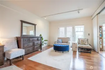 The master suite is very spacious.