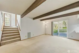 Family Room to Deck & Upper Level