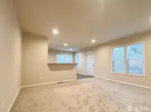 Enjoy an open concept in this space with views from the living room right into the kitchen!