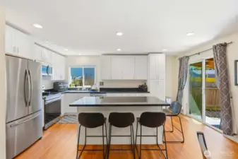 Large kitchen island