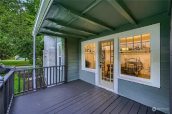 Enjoy serene mornings on the covered front porch and tranquil evenings on the partially covered deck.
