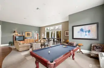 Game of pool or sharing time with friends in the community. These spaces may also be rented out for a private event.