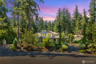 Lush, landscaped 2-acre property offering privacy and serenity. Prestigious Meadowood Estates enclave.