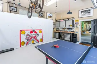 Game room. detached 2 car garage