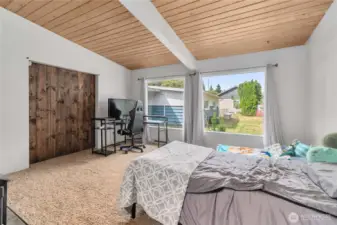 Big windows in this beautiful room