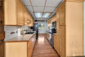 Opens to a breakfast nook near the front door