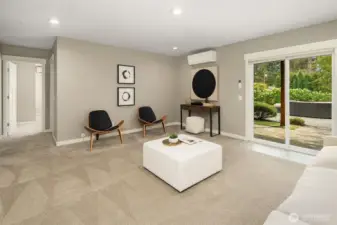 Lower level family room