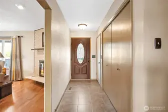 Entry with large closet
