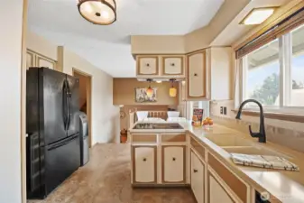 Kitchen with updated appliances