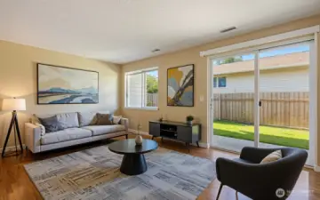 Living Room w/Updated Slider
