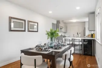 Large formal dining room.