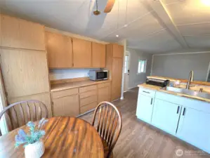 Extra storage in the kitchen.