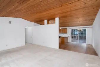 carpeted living room space