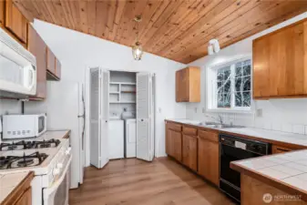 kitchen with LVP flooring