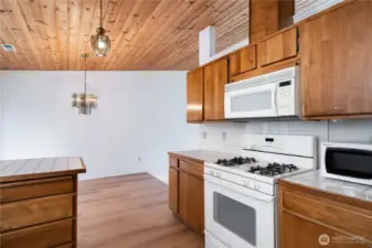 kitchen with new flooring