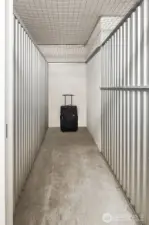 Personal storage locker for all of your extras.