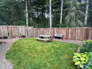 Tiny home backyard
