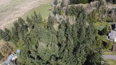 Aerial view of property