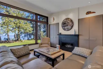 Relax, read a book, build a puzzle by the cozy gas fireplace.