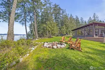 A rare flat waterfront acreage lot.