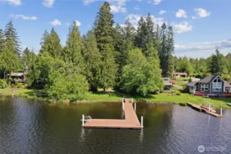 waterfront with dock