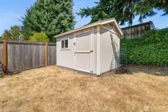 Tough Shed provides extra storage in the backyard.