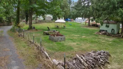 View of the front yard from the street