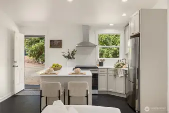 Kitchen with eating space.