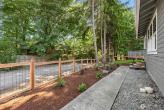 Fully Fenced in back yard for your own enjoyment and to keep your pets secured.