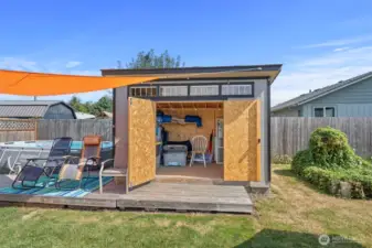 Plenty of room to store all your gardening equipment!