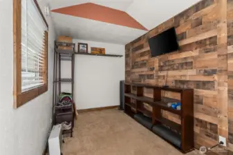 She-shed, gym, yoga, lots of possibilities.