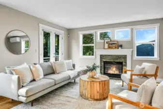 A total of 9 windows line the great room on the main floor.