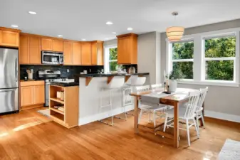 Like new cabinets and counters.