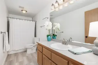 Upstairs hall bathroom.