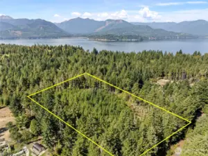 5 Acre Corner lot with view of Olympic Mts and potential views of hood canal