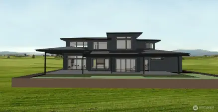 Back Rendering of house