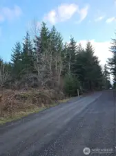 Looking South down 32nd Ave with the lot on the left.