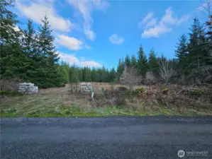 Beautiful cleared, level building site.