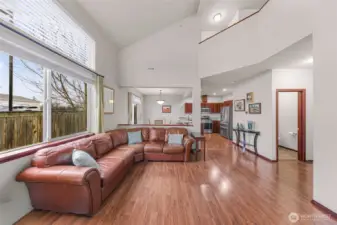 The large windows fill this space with natural light