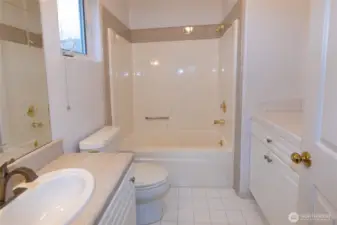 Private bathroom with second main floor bedroom